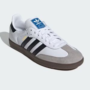 Adidas Samba White and Gray Sneakers